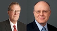 Leif Johansson, chairman, AstraZeneca (left) and Ian Reed, CEO, Pfizer